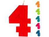 Свеча для торта Цифра ЭКО "4" 7см