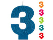 Свеча для торта Цифра ЭКО "3" 7см