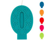 Свеча для торта Цифра ЭКО "0" 7см