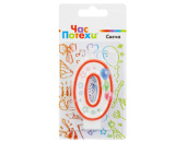 Свеча для торта Цифра Шары "0" 7см