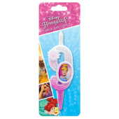 Свеча для торта Цифра Принцессы Диснея "9" 10см