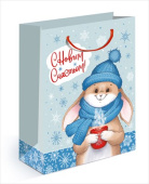 Пакет M С Новым счастьем 18х22,7х10см