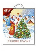 Пакет ПЭТ с вырубной ручкой 38х42см Волшебный момент