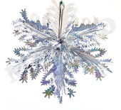 Снежинка фольга 42см