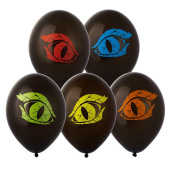 Шар латекс с рисунком 14"/Bb пастель Глаз Дракона