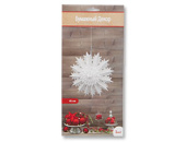 Снежинка бумага 45см 3D белая