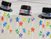 Гирлянда Шляпа HNY со звездами цв 3,65м