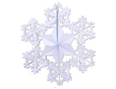 Снежинка фольга 60см № 2 белая
