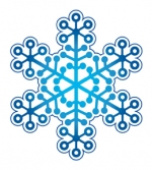 Украшение на скотче Снежинка (10шт)