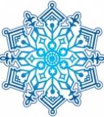 Украшение на скотче Снежинка (10шт)