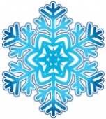 Украшение на скотче Снежинка (10шт)