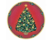 Тарелки бумага 170мм Елка сверкающая (уп8)