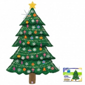 Шар фольга фигура Новогодняя елка голография 60'' 152см GR