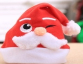 Колпак текстиль Дед Мороз с усами