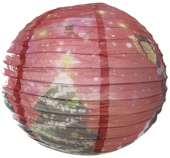 Украшение декор бумага Фонарик 40см круглый китайский