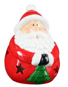 Фигура с подсветкой Дед Мороз с елкой 15х14х15,5см