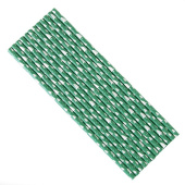 Трубочки для коктейлей Елочки Белый Зеленый уп12