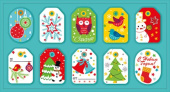 Наклейки Новогодние (20шт)