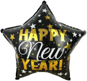 Шар фольга 18''/Fm звезда С Новым Годом Звездопад