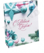 Пакет M Радостного Нового Года 18х23х8см