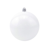 Игрушки на елку Шары 10см Белые (уп2)