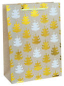 Пакет M Гирлянда елочка 18х24х8,5см