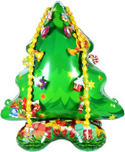 Шар фольга на подставке AIR Новогодняя елка 48'' 122см FL