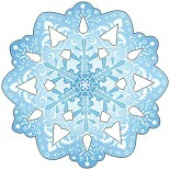 Украшение на скотче Снежинка (10шт)