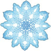 Украшение на скотче Снежинка (10шт)