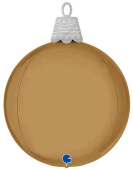 Шар фольга фигура Игрушка елочная шампань 21" 38смGR