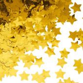 Конфетти фольга Звезда, Золото, Металлик, 2,5 см, 50 г