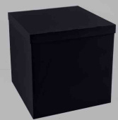 Коробка Сюрприз куб 70х70х70см Черная
