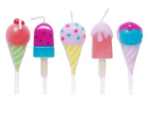Свеча набор Мороженки 8,5см (уп5)
