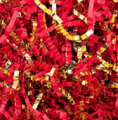 Наполнитель бумажный Красный Золотой 50г