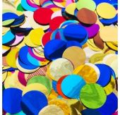 Конфетти фольга круги ассорти 2см 250г/КА