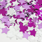 Конфетти звезда фольга Розовый микс 1 5см 50г Hexing_конфетти
