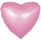 Шар фольга без рисунка 18"Fm сердце сатин Розовое Pink 1204-0952 Шар фольга без рисунка 18"Fm сердце сатин Розовое Pink 1204-0952