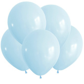 Шар латекс без рисунка 12"ВП пастель макарунс Нежно-голубой Blue (100шт)