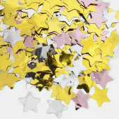 Конфетти звезда фольга Ассорти Делюкс 1 5см 50г /Hexing
