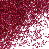 Конфетти фольга Цилиндры Металлик Фуксия 0,2см 20г