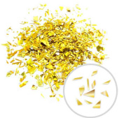 Конфетти дробленные фольга Золото 250г