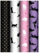 Бумага лист 70х100см Grace cats ассорти 4 дизайна