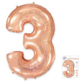 Шар фольга Цифра 40''Fm Розовое Золото Rose Gold "3" 901763RG-P 1207-3251 (упак) Шар фольга Цифра 40''Fm Розовое Золото Rose Gold "3" 901763RG-P 1207-3251 (упак)