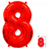 Шар фольга Цифра 40"Fm Красный Red "8" 901768R 1207-4191 (упак) Шар фольга Цифра 40"Fm Красный Red "8" 901768R 1207-4191 (упак)