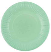 Тарелки бумажные Мастхэв Салатовый 180см (уп6)