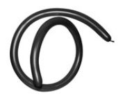 ШДМ 360Sp пастель 080 Черный Black (50шт) Колумбия 080-СП-360-50
