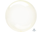 Шар фольга без рисунка Сфера 3D Bubble Бабблс 18" кристалл Желтый Yellow An