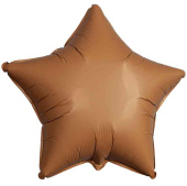Шар фольга без рисунка 18"Fm звезда матовый Choco Brown Шоколадный 301500MCH Шар фольга без рисунка 18"Fm звезда матовый Choco Brown Шоколадный 301500MCH