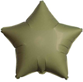 Шар фольга без рисунка 18"Fm звезда матовый Olive Green Оливковый 301500MOL Шар фольга без рисунка 18"Fm звезда матовый Olive Green Оливковый 301500MOL