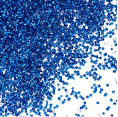 Конфетти фольга Цилиндры Металлик Королевский синий 0,2см 20г ВВ